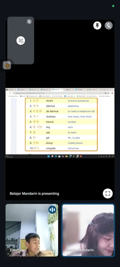 Kegiatan belajar Mandarin - Yiqixuexizhongwen 1