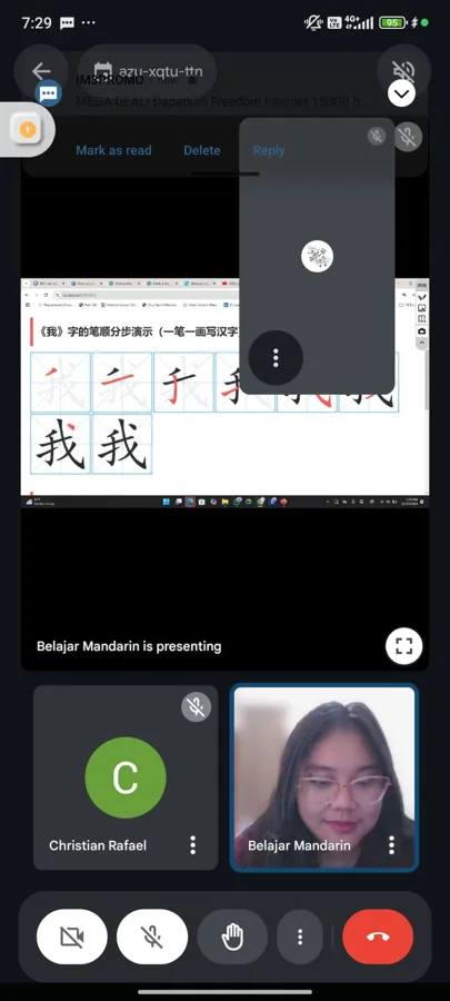 Kegiatan belajar Mandarin - Yiqixuexizhongwen 10
